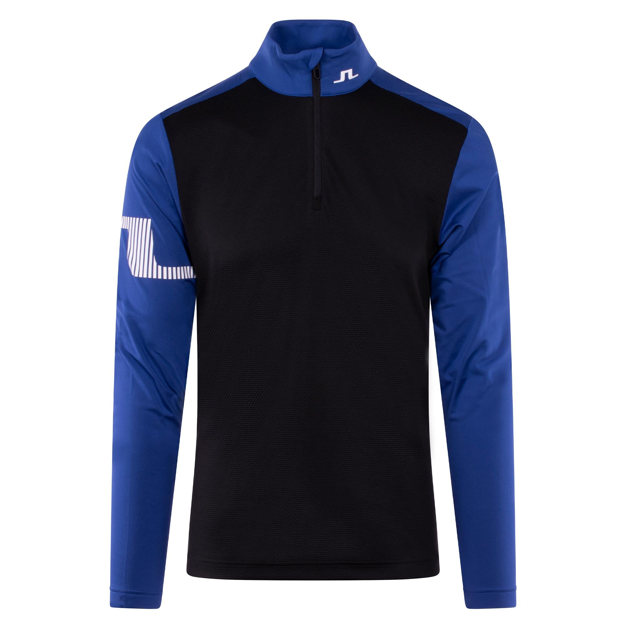 J Lindeberg Heath Strike Mens Golf Mid Layer Clematis Blue